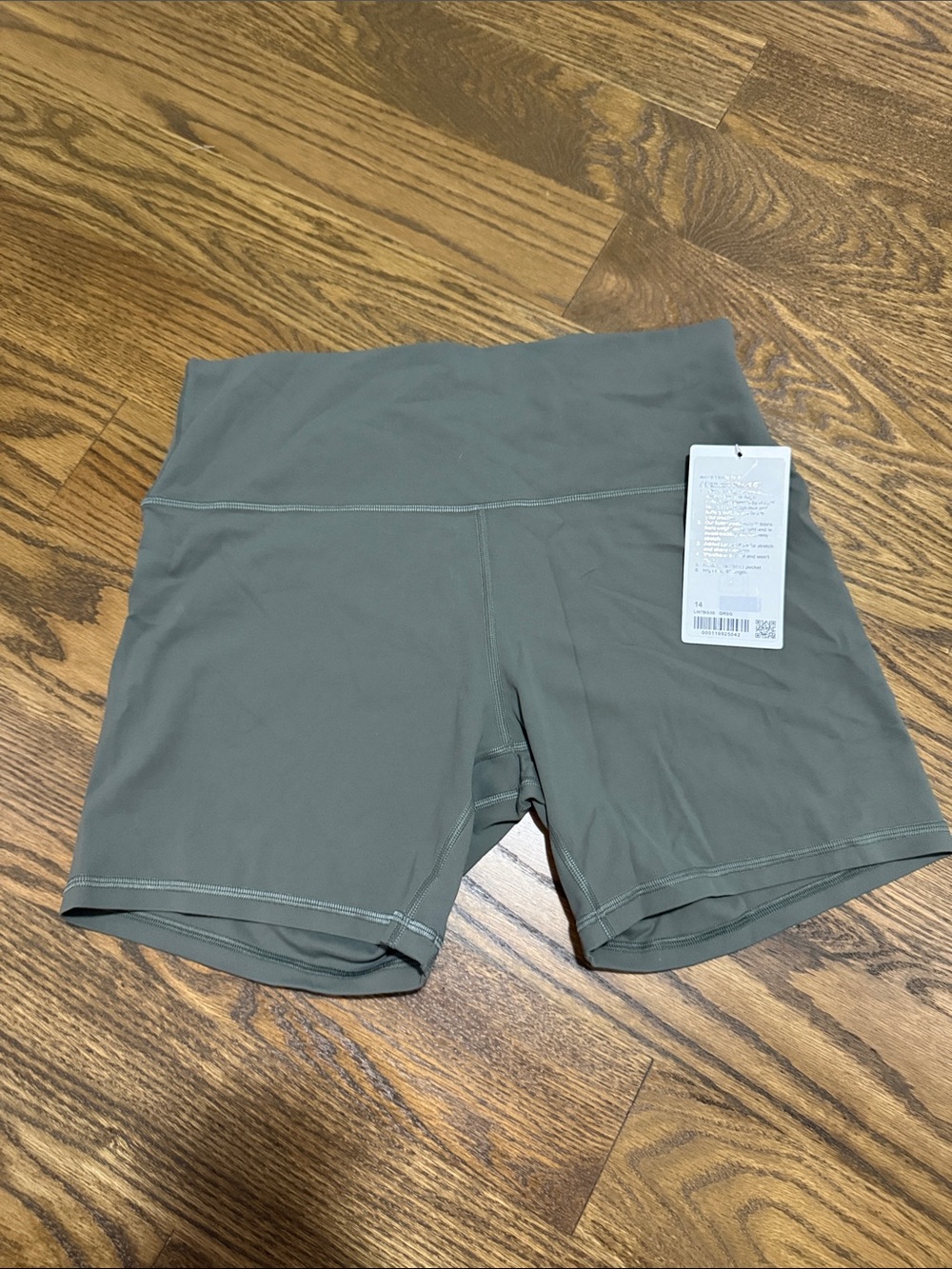 lululemon athletica Olive Green High-Rise Bike Shorts